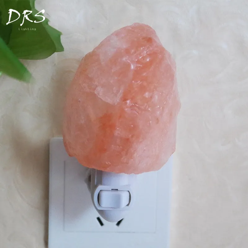Гималайский Красный Кристалл Ночной светильник ручной работы из натурального