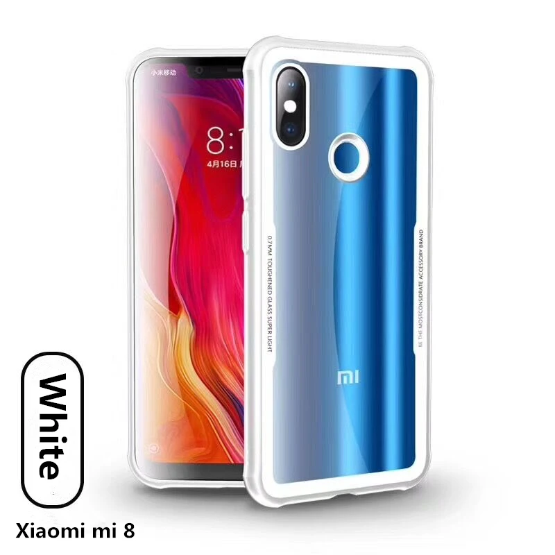 Чехол из закаленного стекла для Xiaomi mi 8 mi 8 Explorer Edition, задняя крышка, мягкий чехол из ТПУ с рамкой, Жесткий Чехол для Xiaomi mi 8, чехол для телефона s