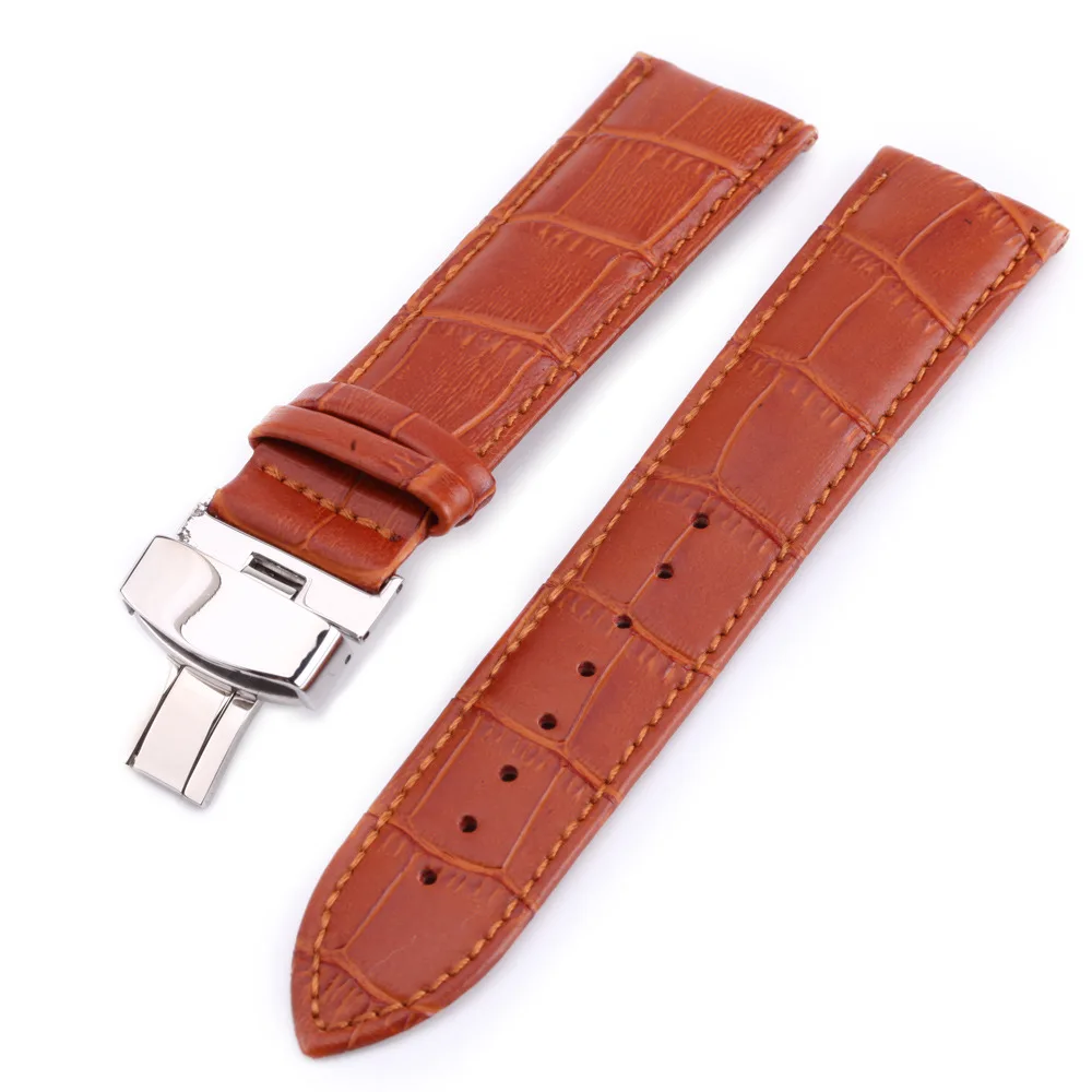 Ремешок для часов tissot casio lontines dw mk Panerai Omega из мягкой телячьей кожи с пряжкой
