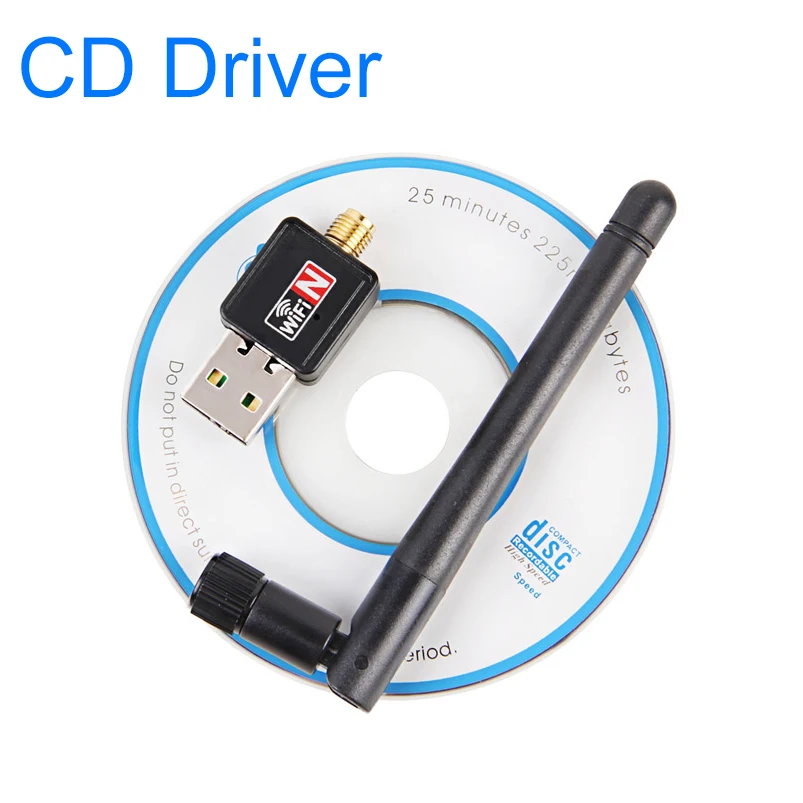 Мини USB Wifi адаптер Wifi USB Ethernet Wi Fi адаптер Mt7601 Wi-Fi адаптер 2 дБ Lan Карта Antena сетевой ПК Wifi ключ приемник - Цвет: CD Driver