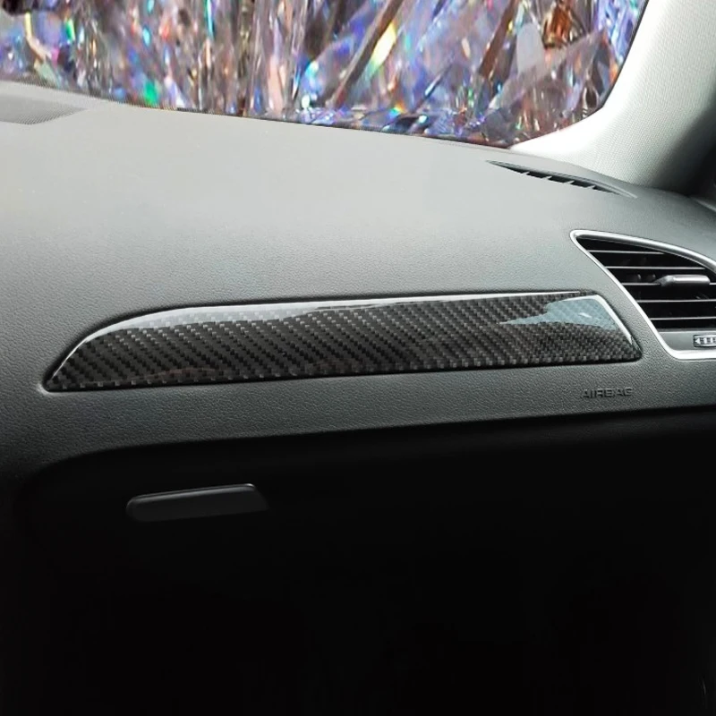 Для Audi A4 B8 2009 2010 2011 2012 2013 2014 2016 углеродное волокно левая сторона приборной панели