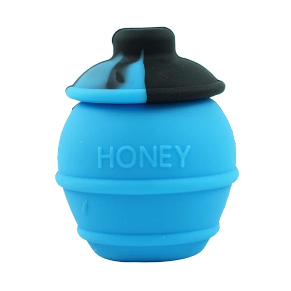 blue black 35 мл honey bee honey Dab Box пчелиный контейнер для насекомых, отличные силиконовые контейнеры с антипригарным покрытием, силиконовая банка для хранения жидкого крема - Цвет: blue black