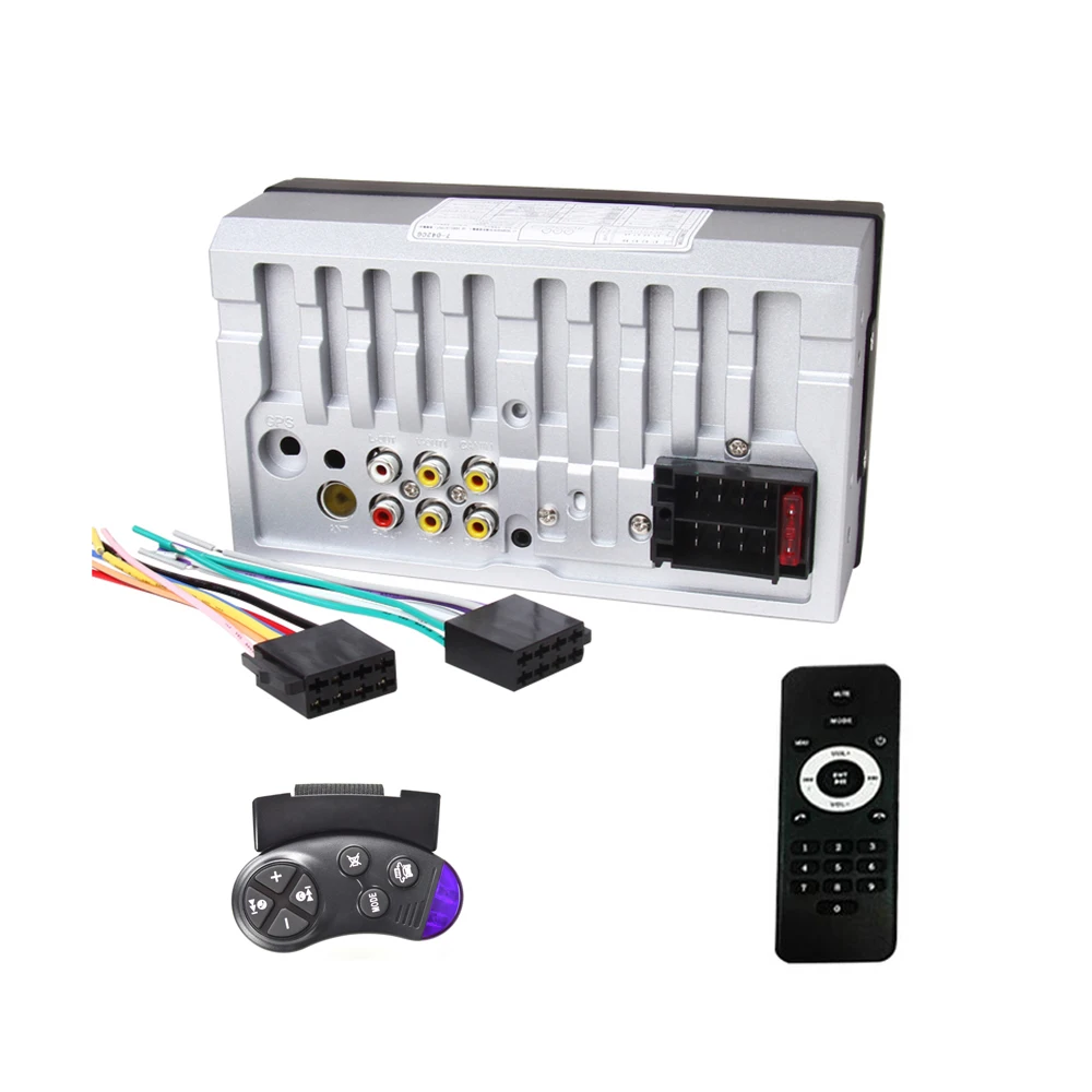 Hikity 2 din автомагнитола 2din Авторадио HD сенсорный экран Авто аудио стерео MP5 Bluetooth USB TF FM камера рулевое колесо 7652D
