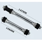 Мост ступицы колеса велосипеда передний задний стальной полый вал шпинделя Винтаж M10 x 145 мм 108 мм 38 дюйма для Fixie BMX MTB E велосипед шоссейный шампур