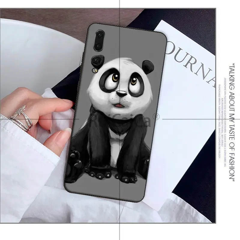 Чехол для телефона Ruicaica love funny panda DIY чехол Huawei Mate10 Lite P20 Pro P10 Plus Honor 9 10 мобильного