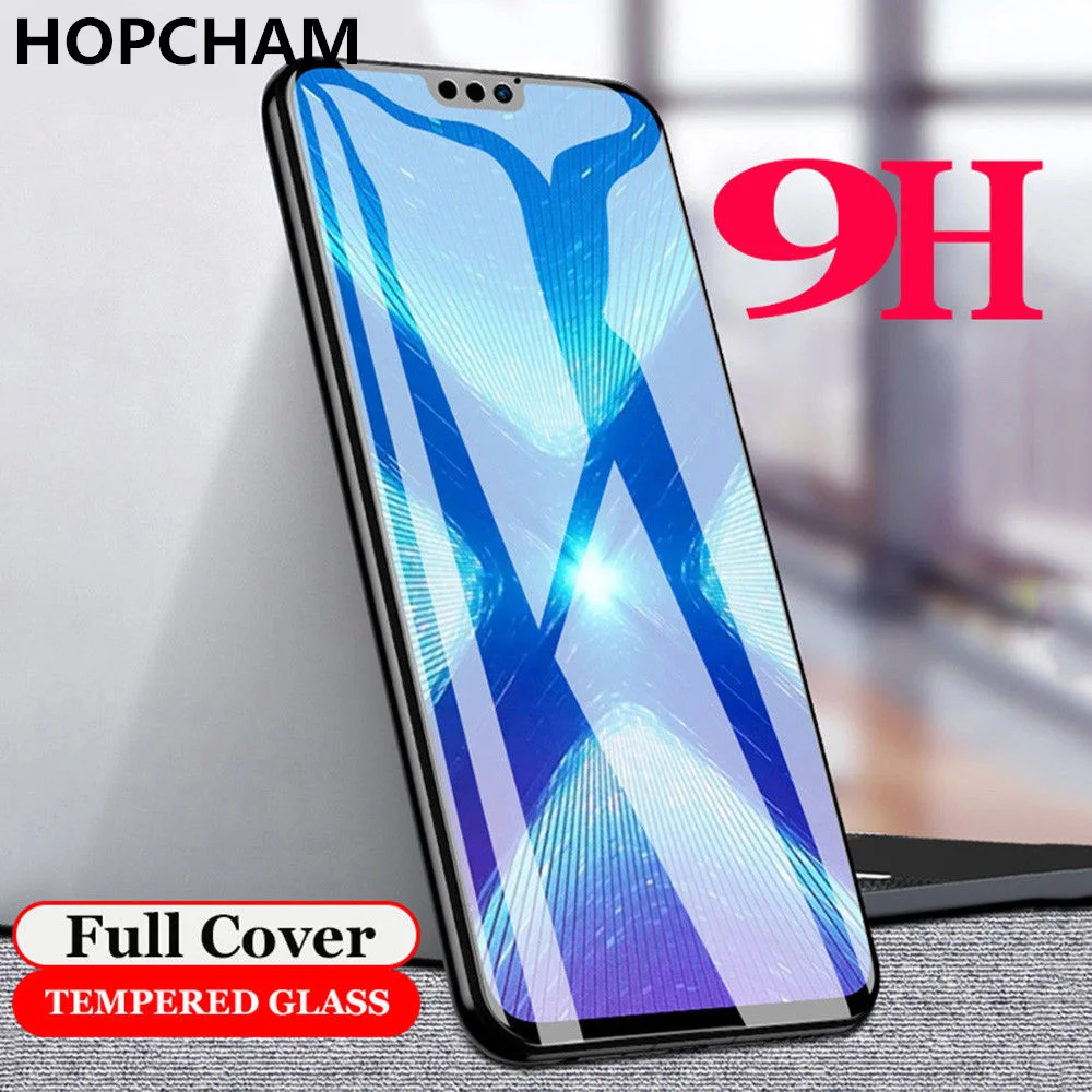 3 шт. 9H полное покрытие закаленное стекло для Huawei Honor 8 8X 8C защита экрана 8X8 C