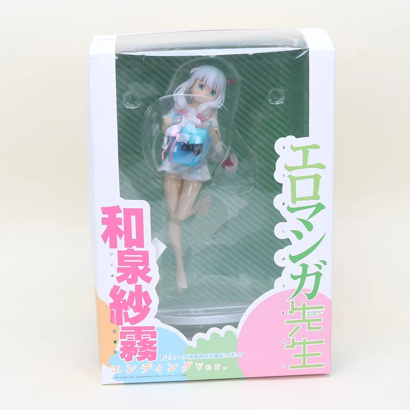 new with box Eromanga Sensei Sagiri Izumi, фигурка, 1/8 масштаб, окрашенная Милая ПВХ фигурка, коллекционная игрушка, 14 см-20 см - Цвет: new with box