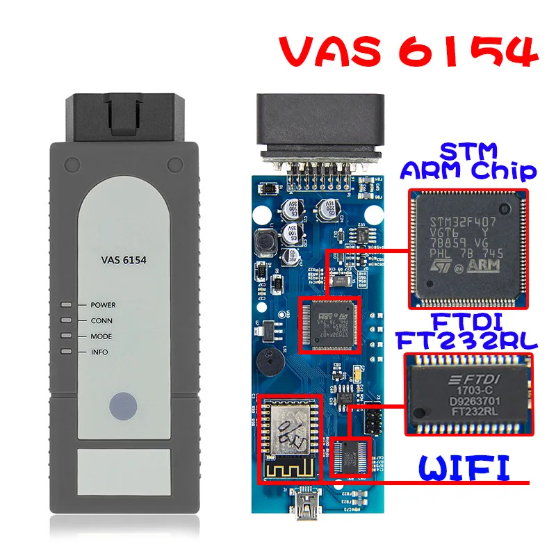 Vas 6154 WI FI 4.4.10 Поддержка win10 инструменту диагностики профессиональный сканер