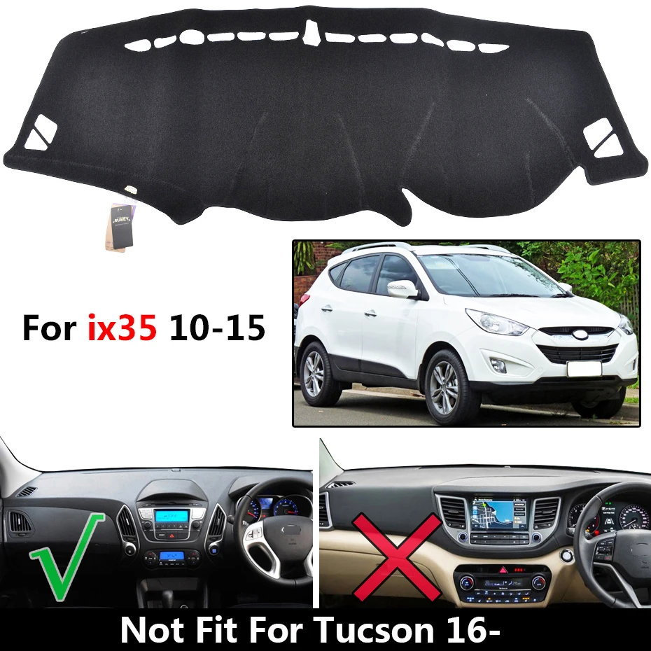 For ix35-RHD 10-15 Автомобильный коврик для приборной панели hyundai Tucson ix35 IX35 LM TL 2010-, защитный лист, ковер, Стайлинг 2011 2012 - Название цвета: For ix35-RHD 10-15
