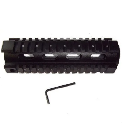 T-Series 6.7 Inch Tube Free Float Handguard Quad Rail Mount System fit AR15 M4 Guns ak 74 ak47 promotion | Спорт и развлечения
