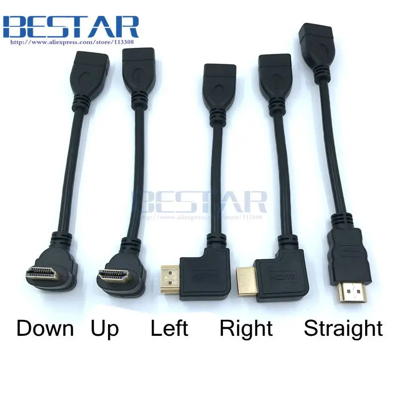 0 1 м 10 см вверх и вниз правый левый угол HDMI 4 тип Папа мама В удлинитель адаптер