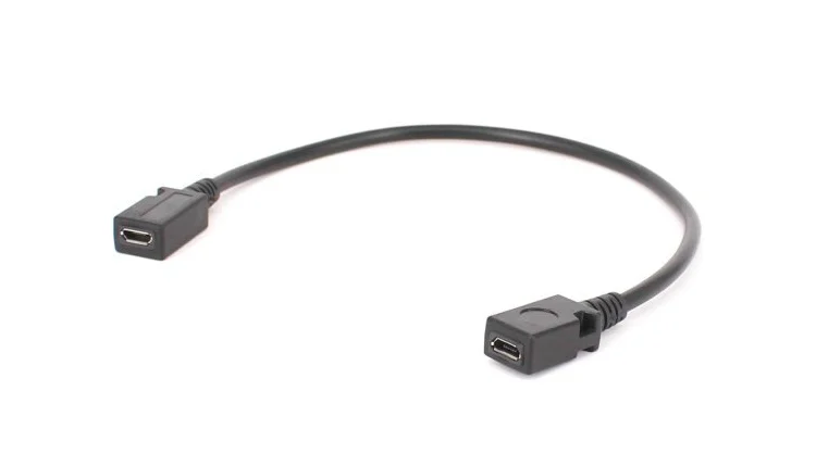 25 см USB 2 0 Micro 5P розетка гнездо Короткий Удлинительный кабель