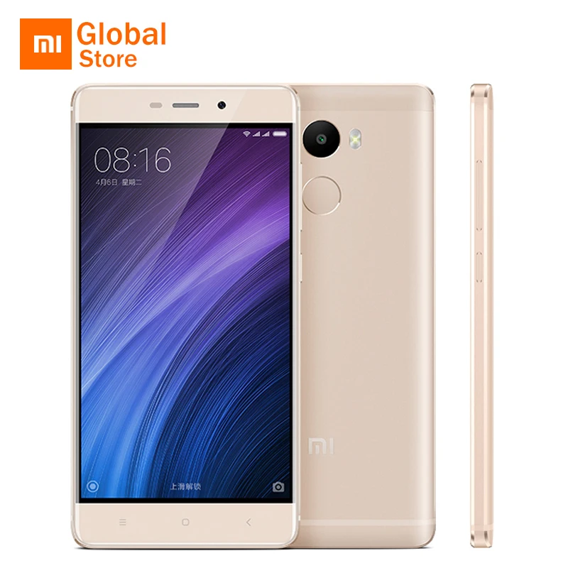 Xiaomi Redmi 4 2 ГБ 16 мобильного телефона Восьмиядерный ЦП Snapdragon 430 5 0 &quot1280x720 P 4100 мАч