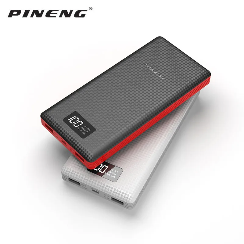 Внешний аккумулятор Pineng, 20000 мА/ч, PN-969, внешний аккумулятор, внешний аккумулятор, 5 В, а, двойной USB выход для телефонов Android, планшетов