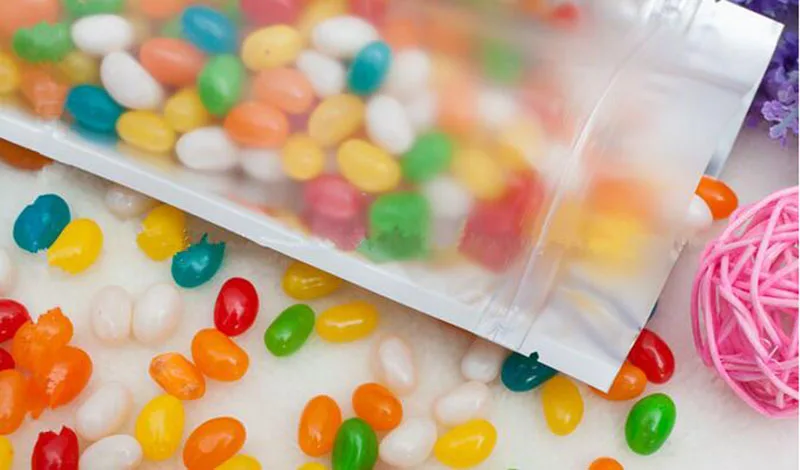 100pcs 14*20cm Gol /Clear Zipper Plastic Packing Bag Self Seal Zip Lock Packaging Hang Hole Pouch bag |