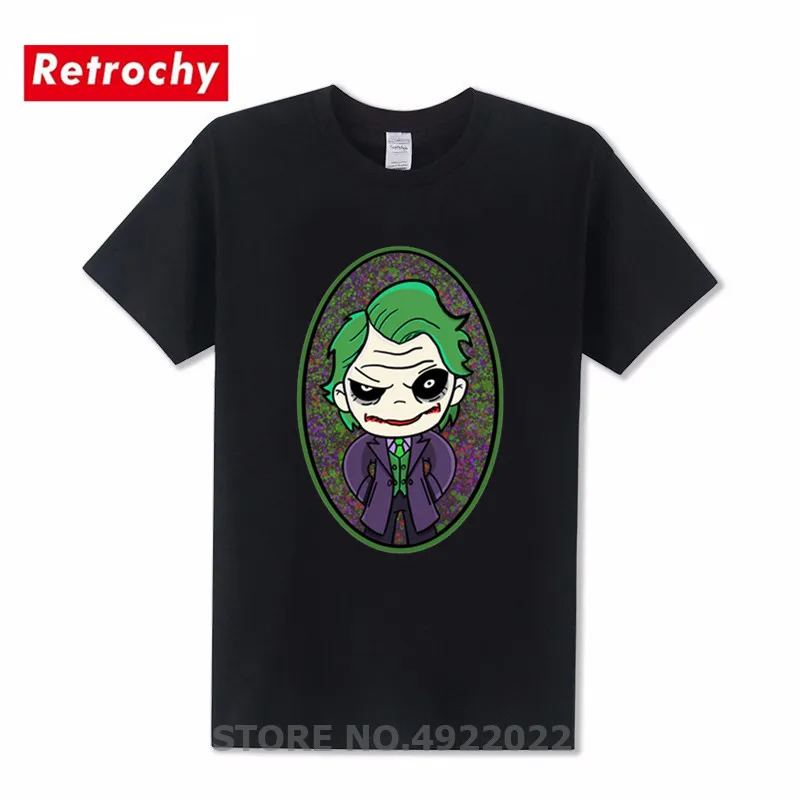 Summer Sale Men's T-shirt 3D Print Cute Clown Hip-Hop T Shirt Funny Chibi Joker Design Stylish Tshirt Maniac Jason Tops Clothing | Мужская