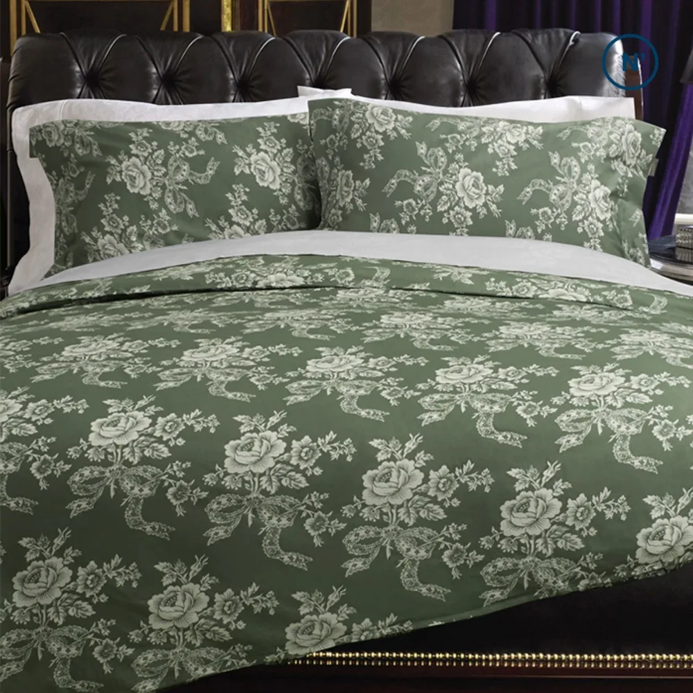 Brand100%Cotton Retro Plant Print comfortable bedding set bedclothes duvet quilt cover bed sheet pillow cases 4pcs/set | Дом и сад