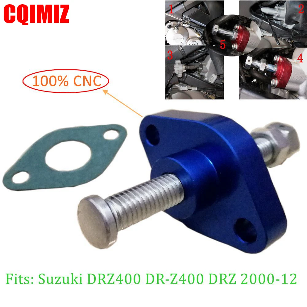 CNC алюминиевый синий Cam ручной натяжитель цепи для SUZUKI DRZ400 DR Z400 DRZ 2000 2012|Коленвалы| |