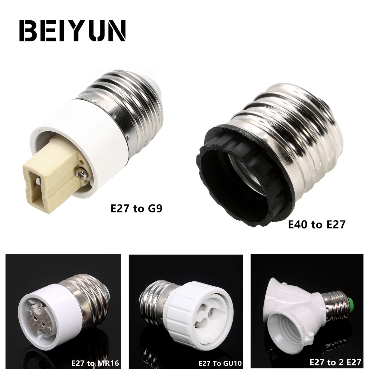 E27 к E14 MR16 GU10 конвертер Светодиодная лампа для RGB светодиодные лампы адаптер
