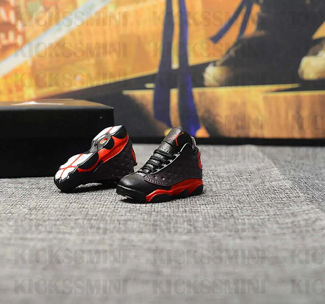 Дропшиппинг Air Jordan XII 13 разводной брелок с кроссовком 1/6 масштаб 3D Мини кроссовок JORDAN Брелок В Форме куклы аксессуар