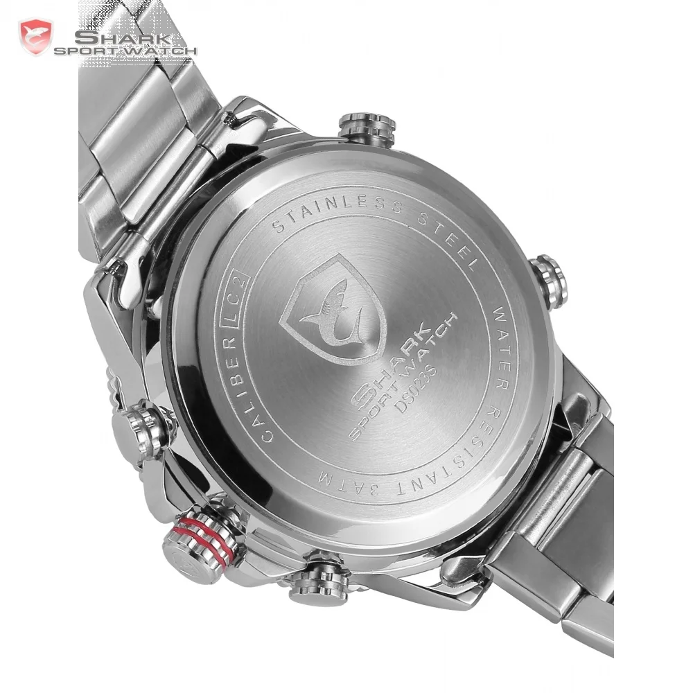 Winghead АКУЛА Спортивные Часы Водонепроницаемые Роскошные ЖК Аналоговый Дата