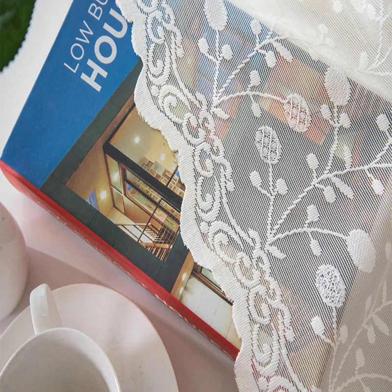 Новинка 2019 Цветочные жаккардовые тюлевые шторы для гостиной спальни балкона