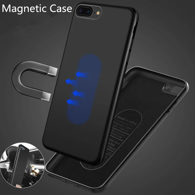 Магнитный автомобильный чехол-держатель для iPhone 11 Pro Max/11 Pro, силиконовый чехол из ТПУ на магните для iPhone XR XS Max X 8 7 6S Plus, металлическая пластина