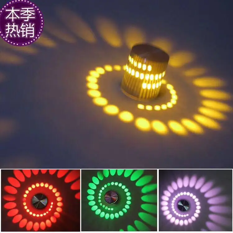 Wandlamp настенный светильник Abajur Бесплатная доставка 4 шт./лот 3 Вт светодиодные