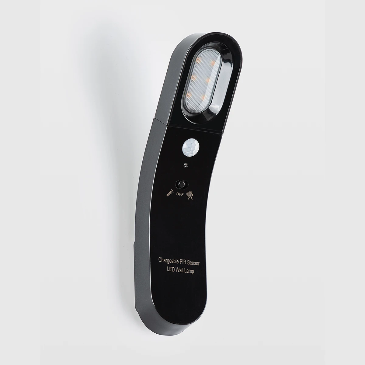 Black Инфракрасный датчик движения USB Перезаряжаемый 12 светодиодный ночник индукционный свет коридор шкаф для шкафа Ночная лампа светодиодный USB z40 - Цвет: Black