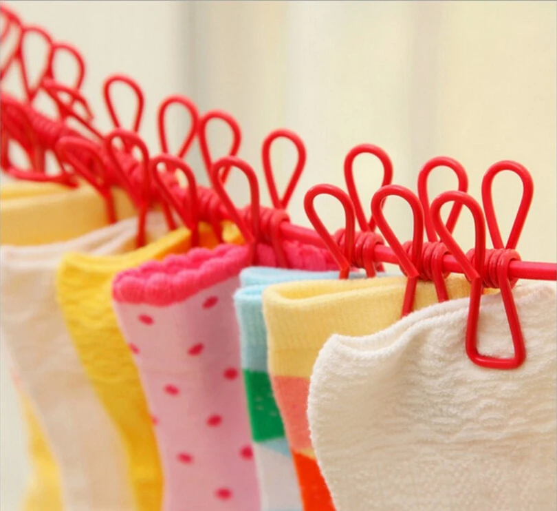 Портативная дорожная выдвижная вешалка для белья веревка одежды уличная