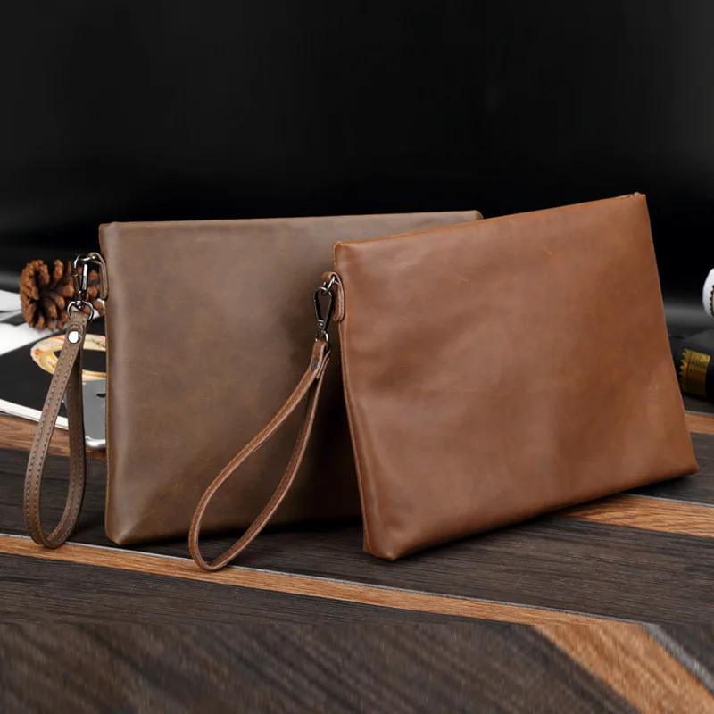 Новинка 2017 корейские мужские руки клатч Ретро Конверт Сумка Деловая