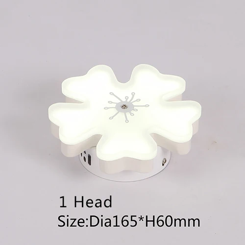 1 Head Dia 16cm Сливы Творческий современные светодиодные светильники потолочные для гостиной Спальня Крытый потолочный светильник светильники plafonnier - Цвет корпуса: 1 Head Dia 16cm