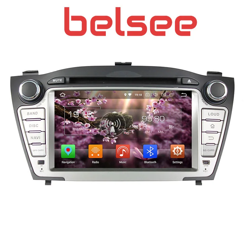Belsee 2009 2010 2011 2012 2013 для hyundai Tucson IX35 Android 8 0 Автомобильный мультимедийный dvd-плеер gps