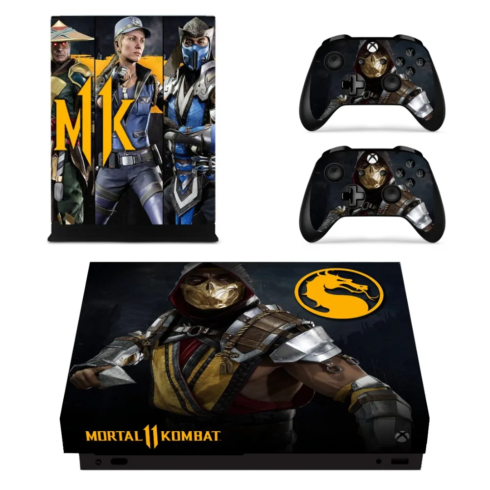 Наклейка для игровой приставки Mortal Kombat 11 наклейка Microsoft Xbox One X консоль и
