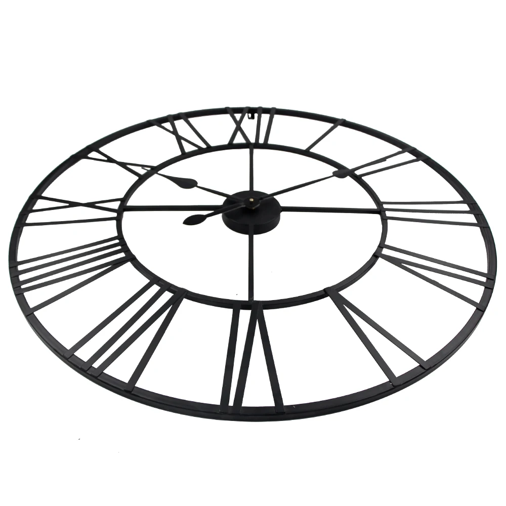 Винтажные настенные часы 80 см винтажные кованые металлические промышленные