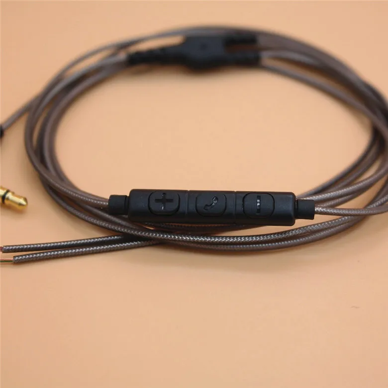10 шт. Высокое качество 3 5 мм кабель наушников Позолоченные с HD Mic для аудио DIY