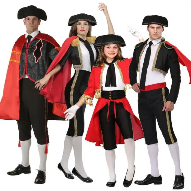 Костюм на Хэллоуин для взрослых мексиканский костюм вечерние Матадор Детский