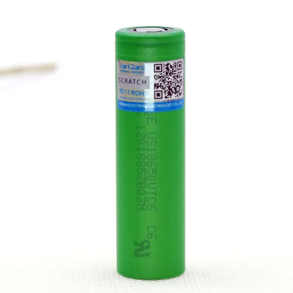 VariCore VTC6 3.7v 3000mah 18650 Li-ion Battery 30A Discharge for US18650VTC6 Flashlight Tools e-cigarette batteries | Электроника