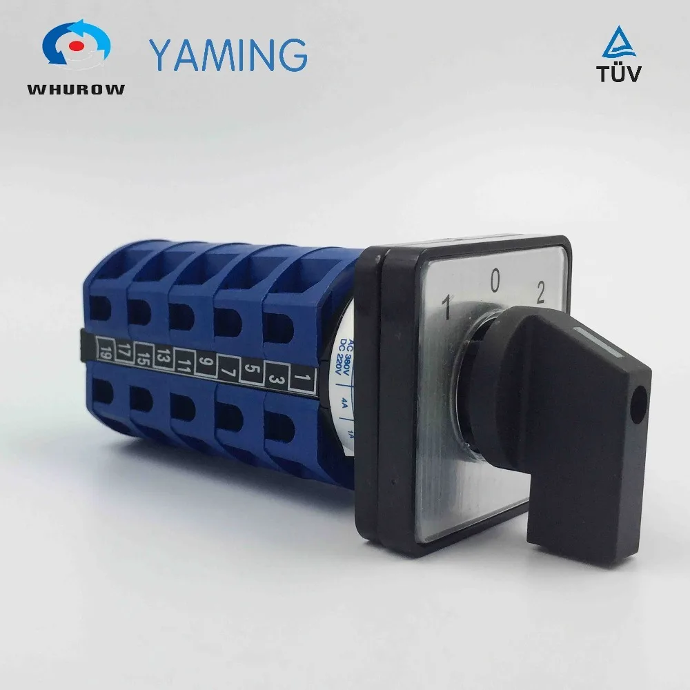 3 положения 5 полюсов уровней 25A 690V Поворотный cam поворотный переключатель