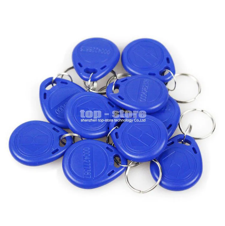 DIYSECUR 10 шт. blue125 кГц RFID карты брелоки для системы контроля доступа и других RFID считыватель использования