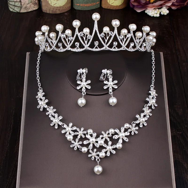 Свадебные ювелирные изделия слеза наборы кристалл свадебное ожерелье серьги