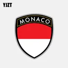 YJZT 10,4 см * 12 см персональный мотоцикл Monaco флаг наклейка щит стикер автомобиля 6-3032