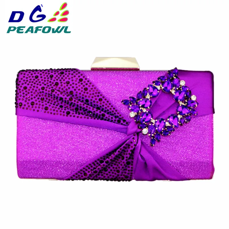DG Peafowl новинка модная Наплечная Сумка с бриллиантами для вечеринки синие золотые