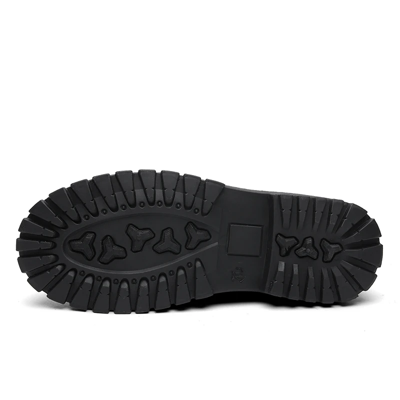 Мужские сапоги Martens черного цвета красного вина Для мужчин модные ботинки