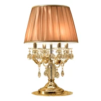 european luxury crystal table lamps bedroom bedside lamp atmosphere highgrade large living room french palace villa table lights