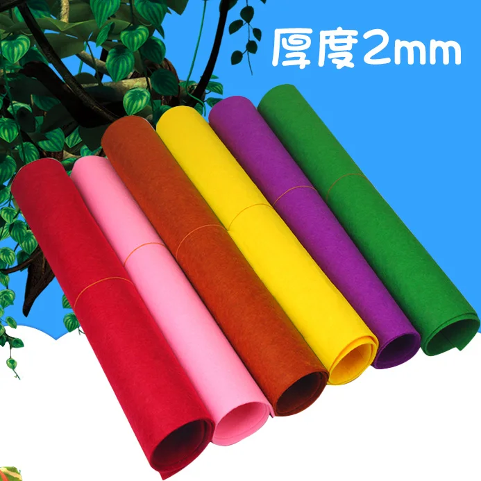 

High quality 14pcs/lot 50CM*50CM Felt Fabric,Non-woven Felt 2MM Thick,Handmade fabric DIY Not woven Cloth Free shipping