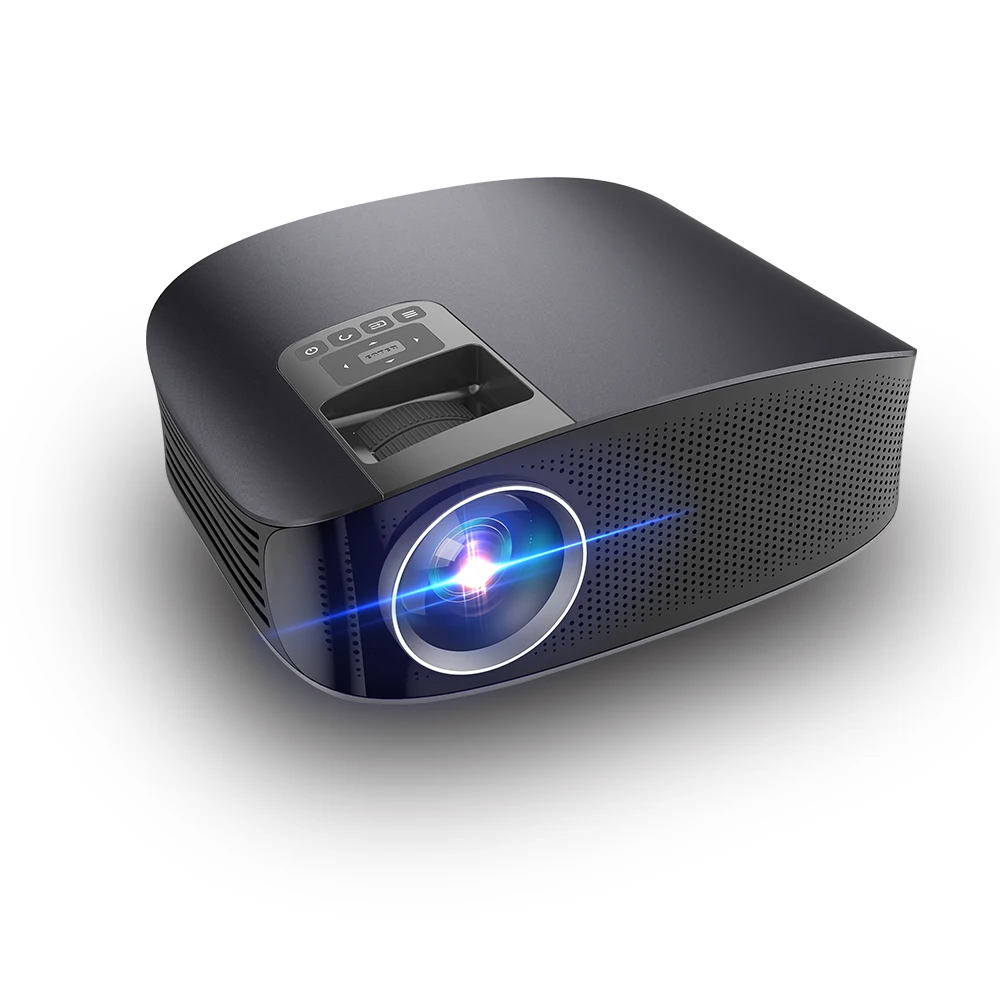 Проектор YG600 ЖК-дисплей 3600 люмен 1080P проводная синхронизация видео Мультиэкран
