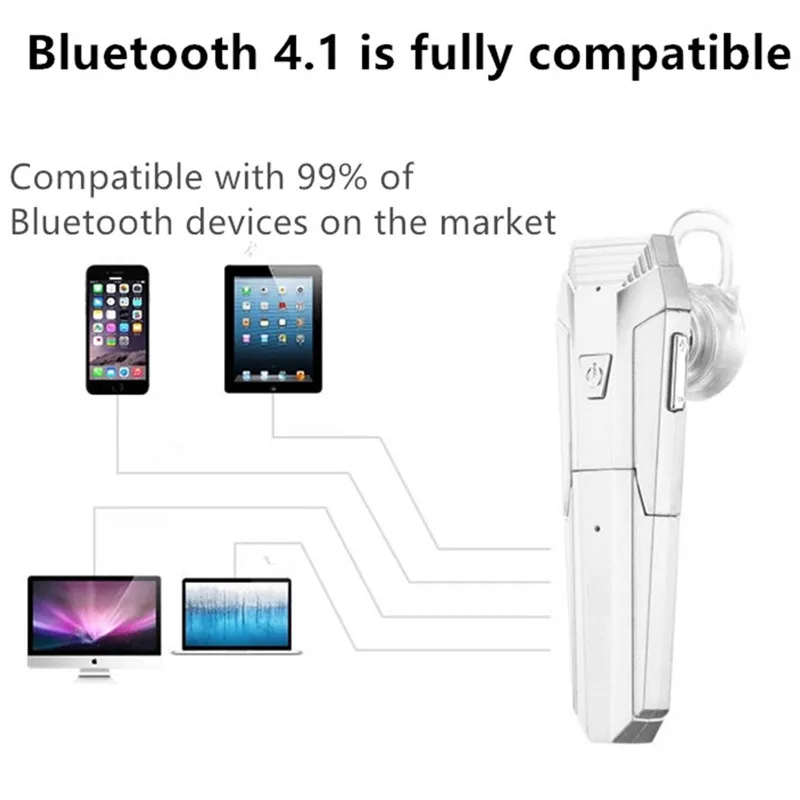 CHICLITS Bluetooth Headset K5 Wireless Unilateral Hands-free Mic Sports 4.1 Earphone For Business Xiaomi iPhone | Электроника