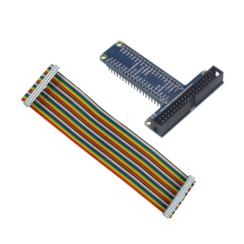 Плата расширения Raspberry Pi 4 GPIO плата Т-типа + 40-контактный переходник 20 см мама-Мама