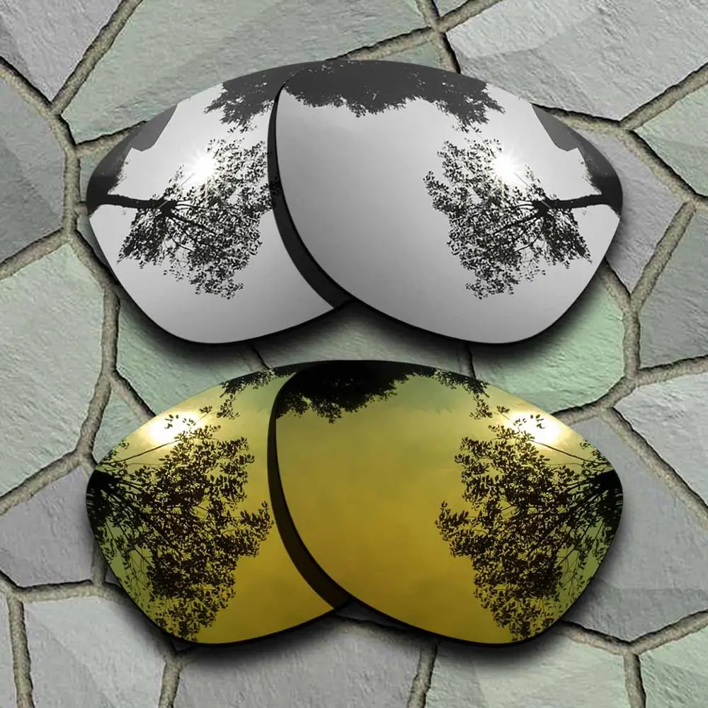 Chrome-Yellow Golden Солнцезащитные очки поляризованные Сменные линзы для Oakley Frogskins-сорта - Цвет линз: Chrome-Yellow Golden